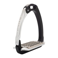 Acavallo® varnostna stremena ARENA ALUPLUS 2.0 - črna/aluminium