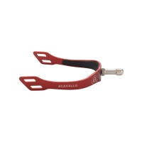 Acavallo® angleške ostroge ALUPLUS 2.0. - z možnostjo menjave konic, rdeče Acavallo® angleške ostroge ALUPLUS 2.0. - z možnostjo menjave konic, rdeče