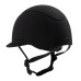 Equestro® jahalna čelada Embossed logo Wide Visor - črna Equestro® jahalna čelada Embossed logo Wide Visor - črna