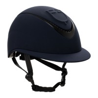 Equestro® jahalna čelada Embossed logo Wide Visor - temno modra Equestro® jahalna čelada Embossed logo Wide Visor - temno modra