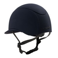 Equestro® jahalna čelada Embossed logo Wide Visor - temno modra