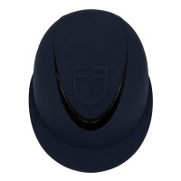 Equestro® jahalna čelada Embossed logo Wide Visor - temno modra