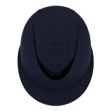 Equestro® jahalna čelada Embossed logo Wide Visor - temno modra