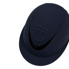 Equestro® jahalna čelada Embossed logo Wide Visor - temno modra
