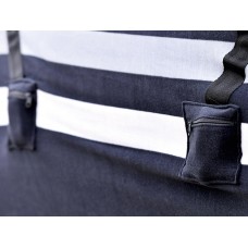 Odeja za znoj STRIPES - Črna/Siva