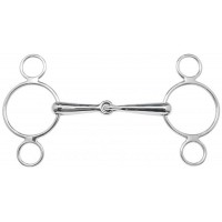 Snaffle brzda s tremi obročki EDELSTAHL Snaffle brzda s tremi obročki EDELSTAHL