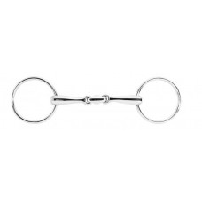 Dvakrat lomljena snaffle brzda EDELSTAHL - ELLIPSE, tanka