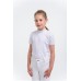 Otroška tekmovalna majica - CRYSTAL KIDS - kratek rokav, Technical Equestrian Apparel
