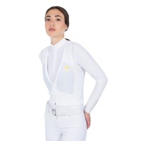 Zaščitni jopič za tekmovanja EQUESTRO LEVEL 2 - Odrasli/bela