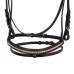 Angleška uzda EQUESTRO ROSEGOLD BIT - črna Angleška uzda EQUESTRO ROSEGOLD BIT - črna