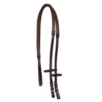 Angleška uzda EQUESTRO ROSEGOLD BIT - rjava