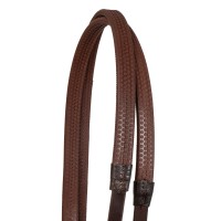 Angleška uzda EQUESTRO ROSEGOLD BIT - rjava