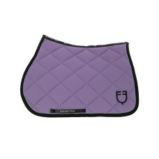 Skakalna podsedelnica EQUESTRO EMBROIDERED DAHLIA PURPLE