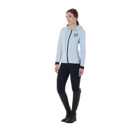 Equestro® tanka ženska jopa s kapuco INTERLOCK