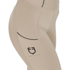 EQUESTRO® ženske jahalne pajkice Slim Fit SU26 - oxford tan