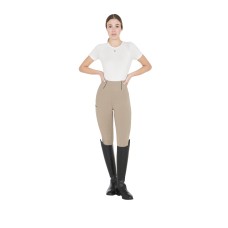 EQUESTRO® ženske jahalne pajkice Slim Fit SU26 - oxford tan