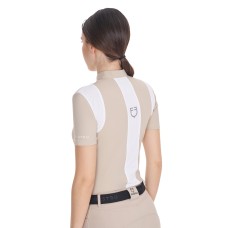 Equestro® ženska tehnična majica MESH INSERTS, OXFORD TAN