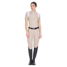 Equestro® ženska tehnična majica MESH INSERTS, OXFORD TAN