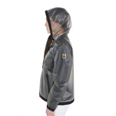 Dežna jahalna jakna EQUESTRO® TRANSPARENT