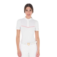 EQUESTRO® ženska tehnična tekmovalna majica KNIT TAPE
