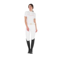 EQUESTRO® ženska tehnična tekmovalna majica KNIT TAPE
