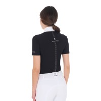 EQUESTRO® ženska tehnična tekmovalna majica RHINESTONES