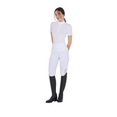 EQUESTRO® ženska tehnična tekmovalna majica PEARL, s perlicami
