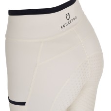 EQUESTRO® ženske poletne tekmovalne pajkice PERFORATED HYBRID - lahkotne, z žepom