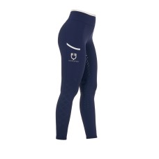 EQUESTRO® ženske poletne jahalne pajkice PERFORATED HYBRID - lahkotne, z žepom