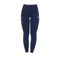 EQUESTRO® ženske poletne jahalne pajkice PERFORATED HYBRID - lahkotne, z žepom