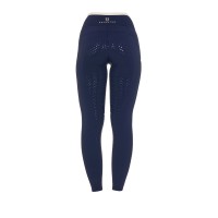EQUESTRO® ženske poletne jahalne pajkice PERFORATED HYBRID - lahkotne, z žepom