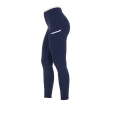 EQUESTRO® ženske poletne jahalne pajkice PERFORATED HYBRID - lahkotne, z žepom