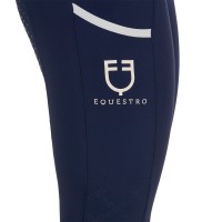 EQUESTRO® ženske poletne jahalne pajkice PERFORATED HYBRID - lahkotne, z žepom
