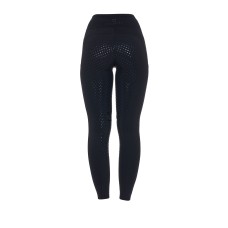 EQUESTRO® ženske poletne jahalne pajkice PERFORATED HYBRID - lahkotne, z žepom