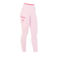 EQUESTRO® ženske poletne jahalne pajkice PERFORATED HYBRID - lahkotne, z žepom