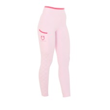 EQUESTRO® ženske poletne jahalne pajkice PERFORATED HYBRID - lahkotne, z žepom