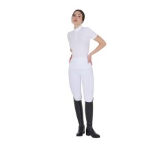 EQUESTRO® ženske poletne tekmovalne pajkice PERFORATED HYBRID - lahkotne, z žepom