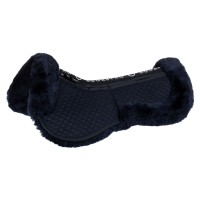EQUESTRO® korekcijska bombažna podloga SHEEPSKIN - z vložki BLACK