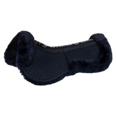 EQUESTRO® korekcijska bombažna podloga SHEEPSKIN - z vložki BLACK