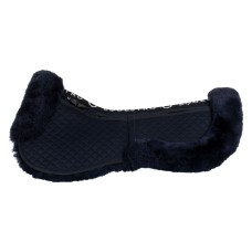 EQUESTRO® korekcijska bombažna podloga SHEEPSKIN - z vložki BLACK