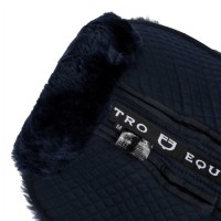 EQUESTRO® korekcijska bombažna podloga SHEEPSKIN - z vložki BLACK