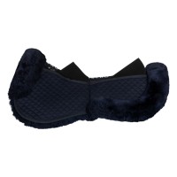 EQUESTRO® korekcijska bombažna podloga SHEEPSKIN - z vložki BLACK
