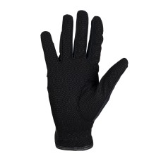 Jahalne rokavice Equestro® LOGO - črna/roza