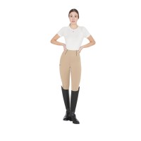 EQUESTRO ženske jahalne pajkice Slim Fit - bež