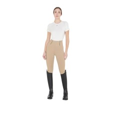 EQUESTRO ženske jahalne pajkice Slim Fit - bež