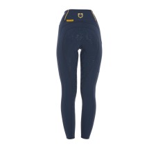 EQUESTRO ženske jahalne pajkice Slim Fit - temno modre