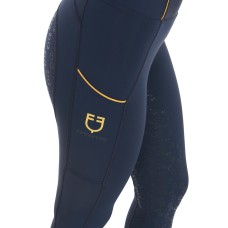 EQUESTRO ženske jahalne pajkice Slim Fit - temno modre