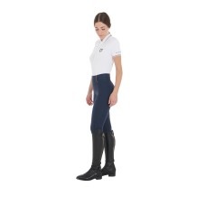EQUESTRO ženske jahalne pajkice Slim Fit - temno modre