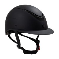 Equestro® jahalna čelada GALAXY SHINY WIDE VISOR - črna/črna Equestro® jahalna čelada GALAXY SHINY WIDE VISOR - črna/črna