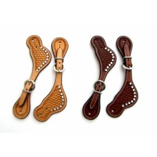 Otroški paščki za ostroge US leather with stones